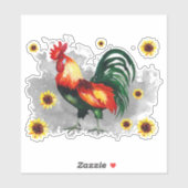 ひまわり付きオルカスタムスターカットビニールシール シール (シート)