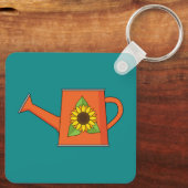 ひまわり付きオレンジ水切り缶 キーホルダー (裏面)