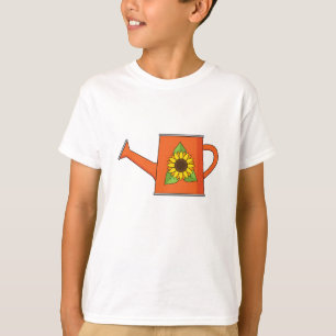 ひまわり付きオレンジ水切り缶 Tシャツ