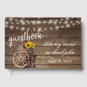 ひまわり付きカントリーウッドバレル ゲストブック (正面)