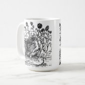 ひまわり付きクマ コーヒーマグカップ (正面左)