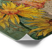 ひまわり付き女の子 ポスター (角)