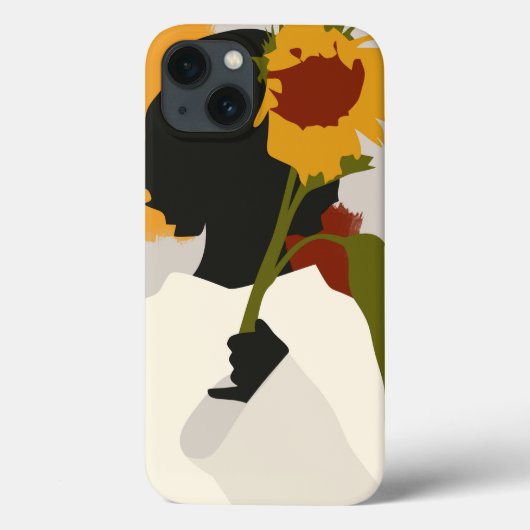 ひまわり付き影のあるソウルプリント Case-Mate iPhoneケース (裏面)