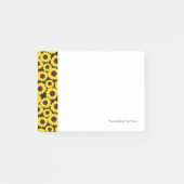 ひまわり付き背景 ポストイット (正面)