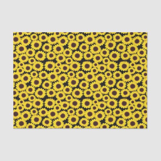 ひまわり付き背景 薄葉紙 (正面)