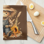 ひまわり付き キッチンタオル (四つ折り)
