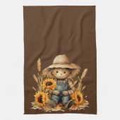 ひまわり付き キッチンタオル (縦)