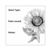 ひまわり任意のシードセーバー ラバースタンプ (インプリント)