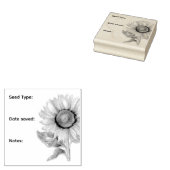 ひまわり任意のシードセーバー ラバースタンプ (押印)