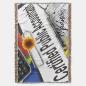 ひまわり会計士ブランケット スローブランケット (正面縦)