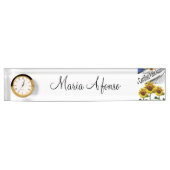 ひまわり会計士机用ネームプレート デスクネームプレート (正面)