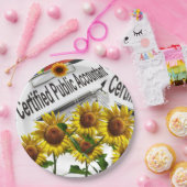 ひまわり会計士紙プレート ペーパープレート (パーティー)