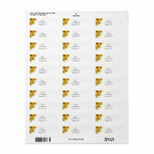 ひまわり住所 シール (フルシート)