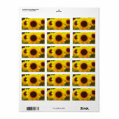 ひまわり住所 シール (フルシート)