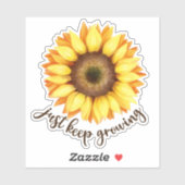ひまわり保ステッカー「Just Growing」 シール (シート)