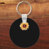 ひまわり信仰ブルゴーニュリボン脳動脈瘤Awa キーホルダー (正面)