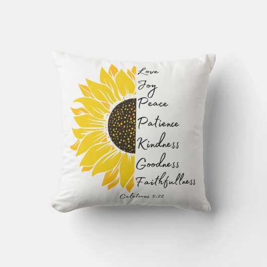 ひまわり信仰 クッション (正面)