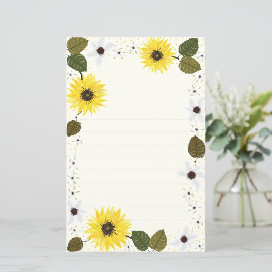 ひまわり個人文房具紙 (スタンド正面)