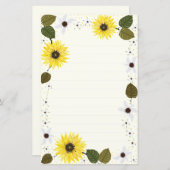 ひまわり個人文房具紙 (正面/裏面)