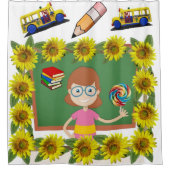 ひまわり先生シャワーカーテン シャワーカーテン (正面)