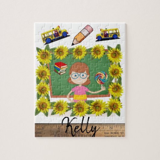 ひまわり先生パズル ジグソーパズル (縦)
