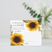 ひまわり共有メモリ葬儀の出席カード (スタンド正面)