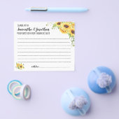 ひまわり共有日アイディアブライダルシャワーカード チラシ (シングル)