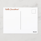 ひまわり写真のような花の引用文 ポストカード (裏面)