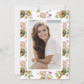 ひまわり写真卒業サンキューカード サンキューカード (裏面)