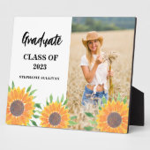 ひまわり写真卒業記念 フォトプラーク (側面)