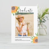 ひまわり写真卒業 案内状 (スタンド正面)