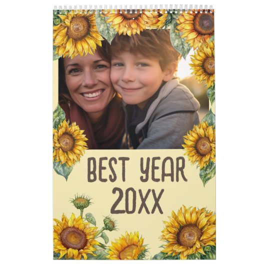 ひまわり写真新年 カレンダー (カバー)