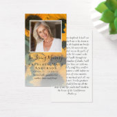 ひまわり写真記念祈りの言葉カード (デスク)