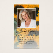 ひまわり写真記念祈りの言葉カード (正面)