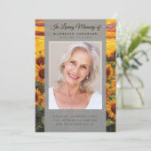 ひまわり写真追悼式プログラム 招待状 (スタンド正面)