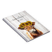 ひまわり冠の名前を持つ牛 ノートブック (右側)