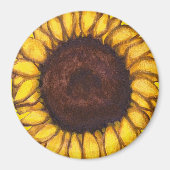 ひまわり冷蔵庫用マグネット明るい花ギフト マグネット (正面)