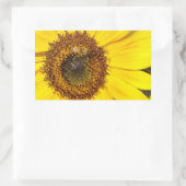 ひまわり切手を貼る 長方形シール (バッグ)