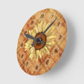 ひまわり初期のの壁時計 ラウンド壁時計 (傾斜)