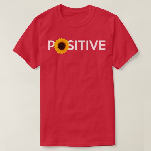 ひまわり前向きプレミアム Tシャツ (デザイン正面)