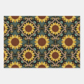 ひまわり包み紙 ラッピングペーパーシート (正面)