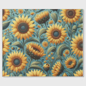 ひまわり包み紙 ラッピングペーパー (フラット)