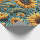 ひまわり包み紙 ラッピングペーパー (角)