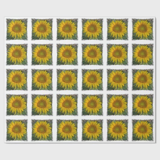 ひまわり包み紙 ラッピングペーパー (フラット)