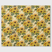 ひまわり包み紙 ラッピングペーパー (フラット)