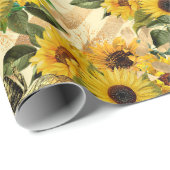 ひまわり包み紙 ラッピングペーパー (ロールコーナー)