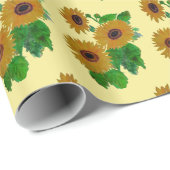 ひまわり包み紙 ラッピングペーパー (ロールコーナー)