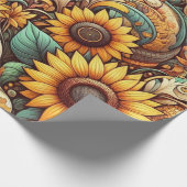 ひまわり包み紙 ラッピングペーパー (角)