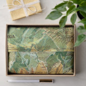 ひまわり北米地図の切り離し 薄葉紙 (ギフト)