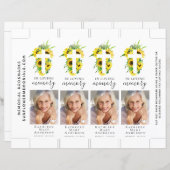 ひまわり十字写真記念しおり (正面/裏面)